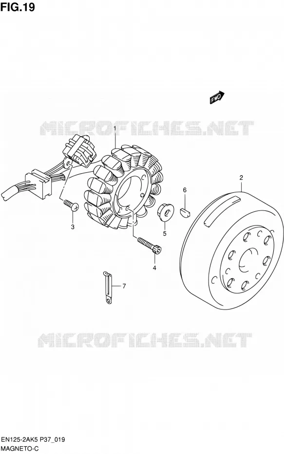 ALLUMAGE ROTOR - STATOR Suzuki MOTO 125 EN 2006  EN125-2AK6(P37)