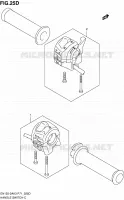 COMMODOS (EN125 2AK7/EN125HUK7) pour Suzuki EN 125 2008