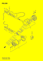 CLIGNOTANTS (MODEL V/W/X/Y/K1 E01,E30) pour Suzuki GN 125 1997