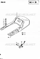 CARENAGES ARRIERE (MODELE Z) pour Suzuki GS-E 450 1982