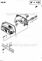 FEU ARRIERE (E25) pour Suzuki GS-E 450 1982