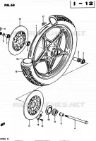 ROUE AVANT (MODELE Z E34) pour Suzuki GS-E 450 1982