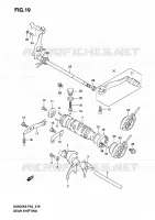 ENSEMBLE SELECTEUR DE VITESSES pour Suzuki GS-E 500 2003