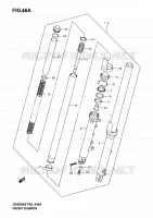 AMORTISSEUR AVANT (MODELE K4/K5/K6) pour Suzuki GS-E 500 2006