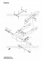 BRAS OSCILLANT ARRIERE (MODELE K4/K5/K6) pour Suzuki GS-F 500 2005