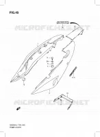 CARENAGES ARRIERE (GS500H) pour Suzuki GS-F 500 2011