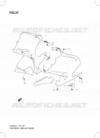 SUPPORTS / FIXATIONS CARENAGES (GS500FH) pour Suzuki GS-F 500 2011
