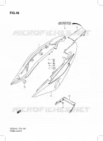CARENAGES ARRIERE (GS500FH) pour Suzuki GS-E 500 2011
