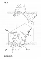 BOL DE PHARE (GSF1250/A) pour Suzuki BANDIT 1250 2007