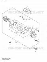 ETRIER DE FREIN AVANT (GSF1250AL1 E24) pour Suzuki BANDIT 1250 2011