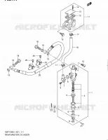 MAITRE CYLINDRE ARRIERE (GSF1250L1 E21) pour Suzuki BANDIT 1250 2011