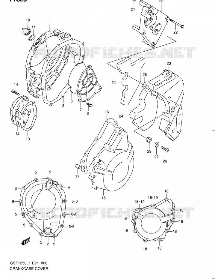 CARTER Suzuki MOTO 1250 BANDIT 2011  GSF1250L1