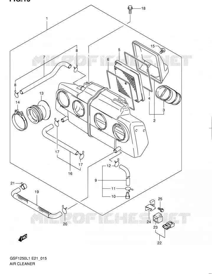 FILTRE A AIR Suzuki MOTO 1250 BANDIT 2011  GSF1250L1
