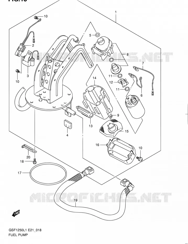 POMPE A ESSENCE Suzuki MOTO 1250 BANDIT 2011  GSF1250L1