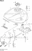 RESERVOIR D'ESSENCE (GSF1250SL1 E21) pour Suzuki BANDIT 1250 2011