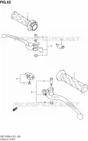 ENSEMBLE LEVIERS   POIGNEES (GSF1250SL2 E21) pour Suzuki BANDIT 1250 2012
