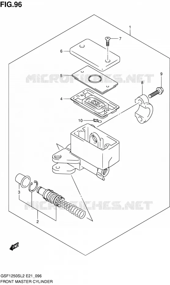 MAITRE CYLINDRE AVANT Suzuki MOTO 1250 BANDIT 2012  GSF1250SL2(E24)