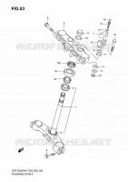 COLONNE DE DIRECTION pour Suzuki BANDIT 1250 2007