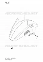 GARDE BOUE AVANT pour Suzuki BANDIT 1250 2007