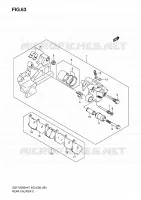 ETRIER DE FREIN ARRIERE (GSF1250SAK7/SAK8/SAK9) pour Suzuki BANDIT 1250 2008
