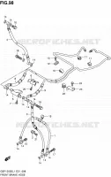 DURITE DE FREIN AVANT (GSF1250SL1 E21) pour Suzuki BANDIT 1250 2011