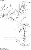 MAITRE CYLINDRE ARRIERE (GSF1250SAL1 E21) pour Suzuki BANDIT 1250 2011
