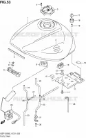 RESERVOIR D'ESSENCE (GSF1250SAL1 E21) pour Suzuki BANDIT 1250 2011