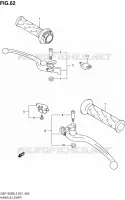 ENSEMBLE LEVIERS   POIGNEES (GSF1250SL2 E21) pour Suzuki BANDIT 1250 2012