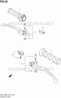 ENSEMBLE LEVIERS   POIGNEES (GSF1250SL2 E24) pour Suzuki BANDIT 1250 2012
