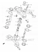 COLONNE DE DIRECTION pour Suzuki BANDIT 400 1991