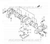 ETRIER DE FREIN ARRIERE (MODELE M/N) pour Suzuki BANDIT 400 1992