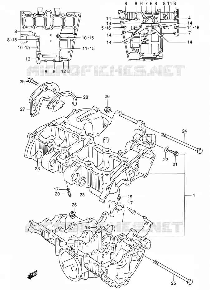 CARTER Suzuki MOTO 400 BANDIT 1997  GSF400VV