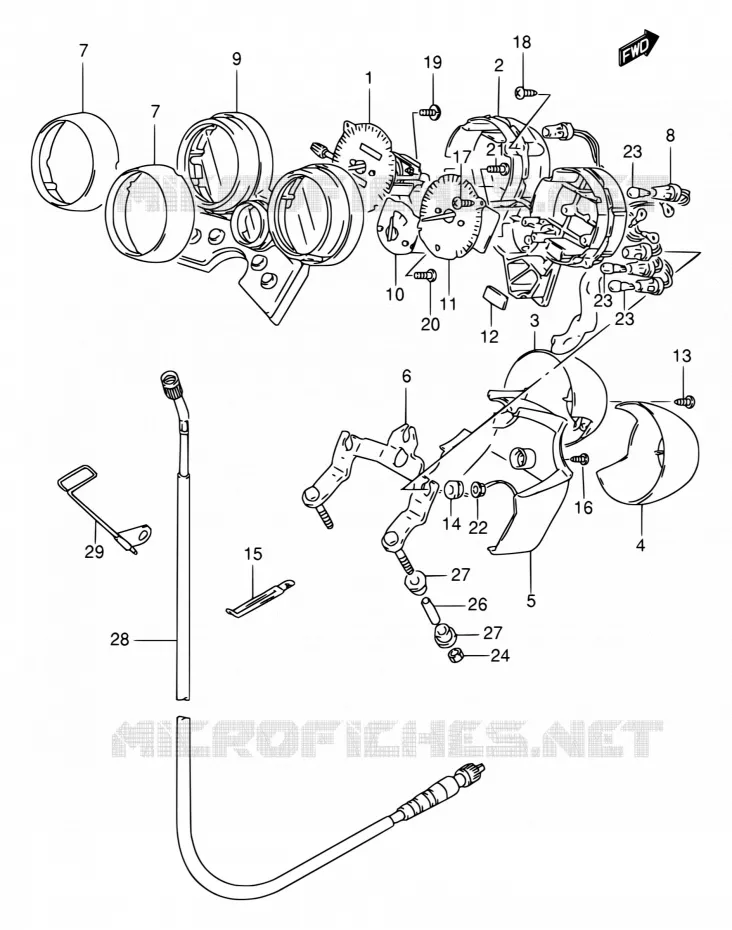 COMPTEUR Suzuki MOTO 400 BANDIT 1997  GSF400VV