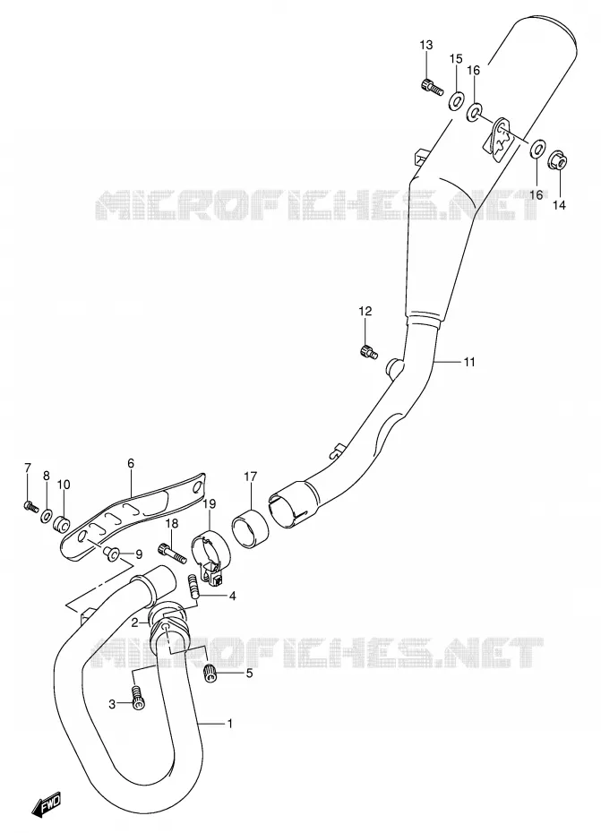 SILENCIEUX Suzuki MOTO 400 DR-Z 2002  DR-Z400EK2(E3/E28)