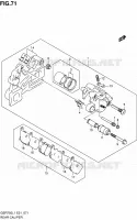ETRIER DE FREIN ARRIERE pour Suzuki GSR 750 2011