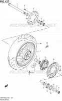ROUE ARRIERE (GSR750L2 E24) pour Suzuki GSR 750 2012