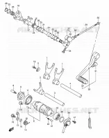 ENSEMBLE SELECTEUR DE VITESSES pour Suzuki GSX-R 1000 2004