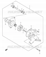 POMPE A EAU pour Suzuki GSX-R 1000 2004