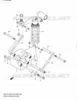 BIELLETTE D'AMORTISSEUR pour Suzuki GSX-R 1000 2004