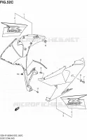 FLANCS DE CARENAGES (SEE NOTE) pour Suzuki GSX-R 1000 2010