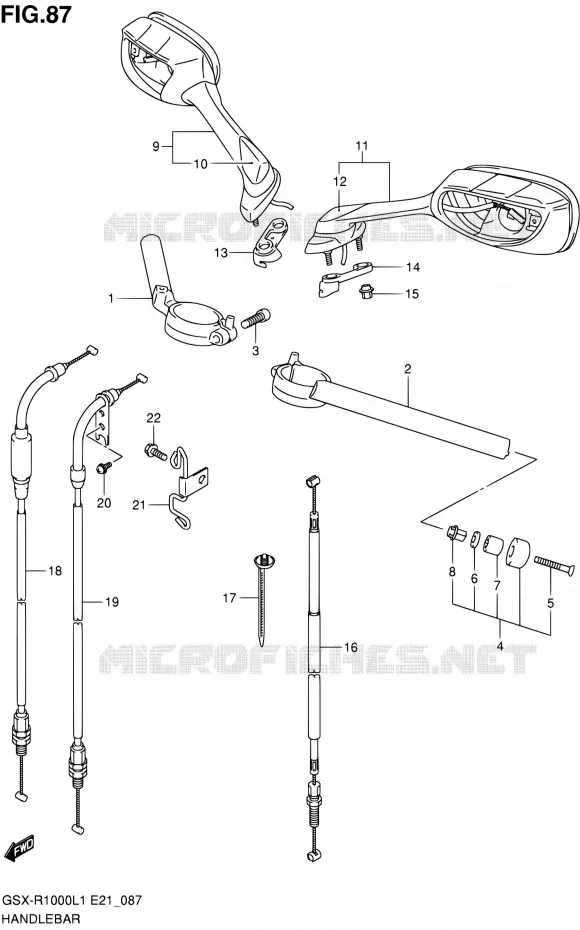 GUIDON Suzuki MOTO 1000 GSX-R 2011  GSX-R1000L1(E14)