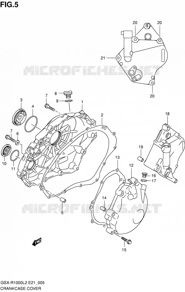 CARTER Suzuki MOTO 1000 GSX-R 2012  GSX-R1000L2(E24)