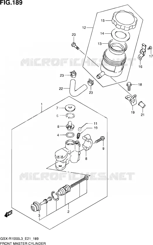 MAITRE CYLINDRE AVANT Suzuki MOTO 1000 GSX-R 2013  GSX-R1000 L3/GSX-R1000Z L3 (E24)