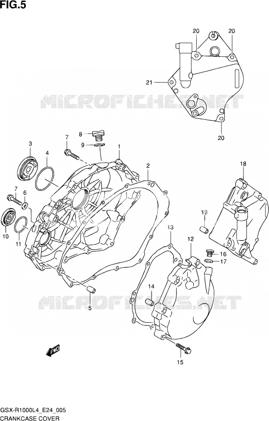 CARTER Suzuki MOTO 1000 GSX-R 2014  GSX-R1000 L4  (E24)