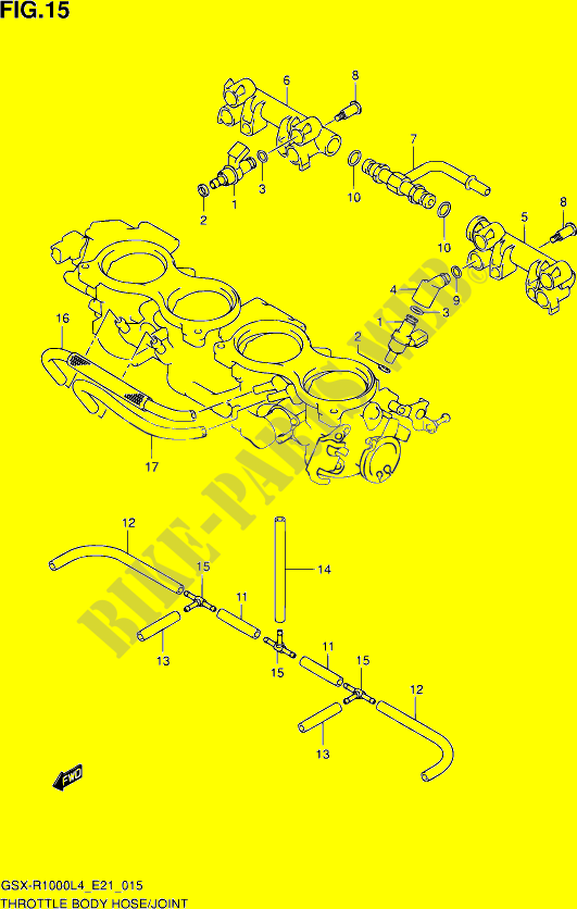 SYSTÈME D'INJECTION (GSX R1000UFL4 E21) pour Suzuki GSX-R 1000 2014