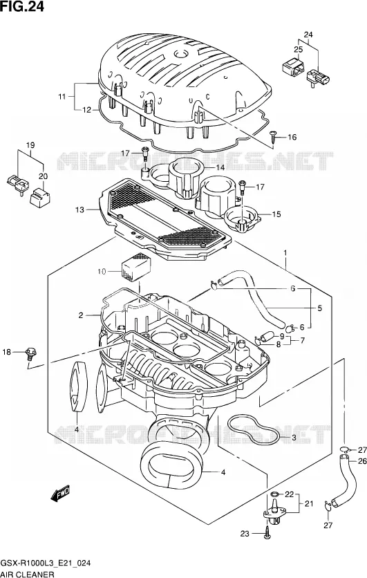 FILTRE A AIR Suzuki MOTO 1000 GSX-R 2013  GSX-R1000Z L3 (E21)