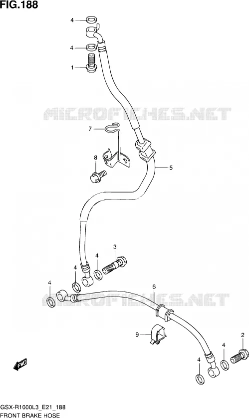 DURITE DE FREIN AVANT Suzuki MOTO 1000 GSX-R 2013  GSX-R1000ZUF L3 (E21)