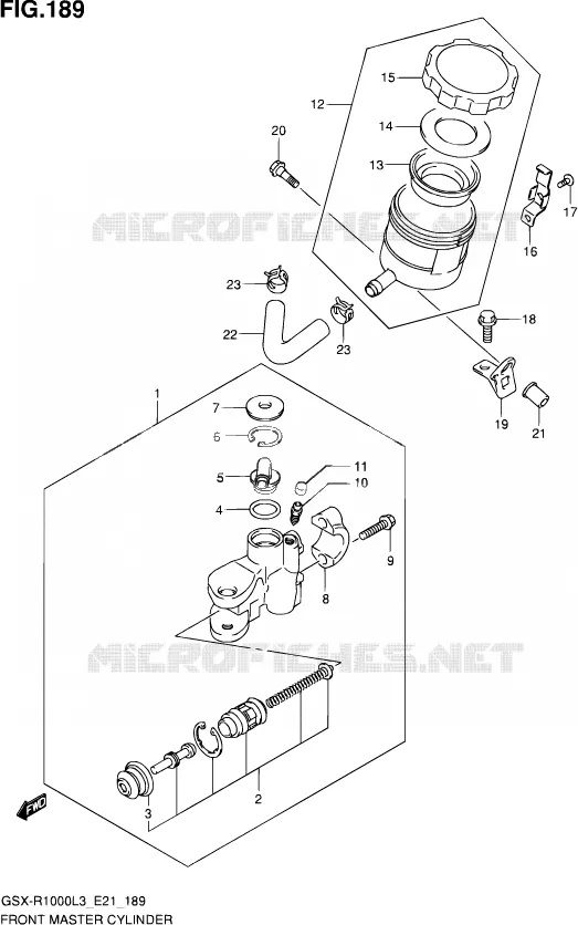 MAITRE CYLINDRE AVANT Suzuki MOTO 1000 GSX-R 2013  GSX-R1000ZUF L3 (E21)