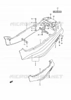 CARENAGES ARRIERE  (MODELE M) pour Suzuki GSX-R 1100 1992