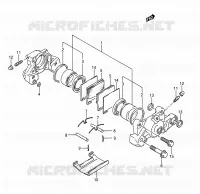 ETRIER DE FREIN ARRIERE pour Suzuki GSX-R 1100 1992